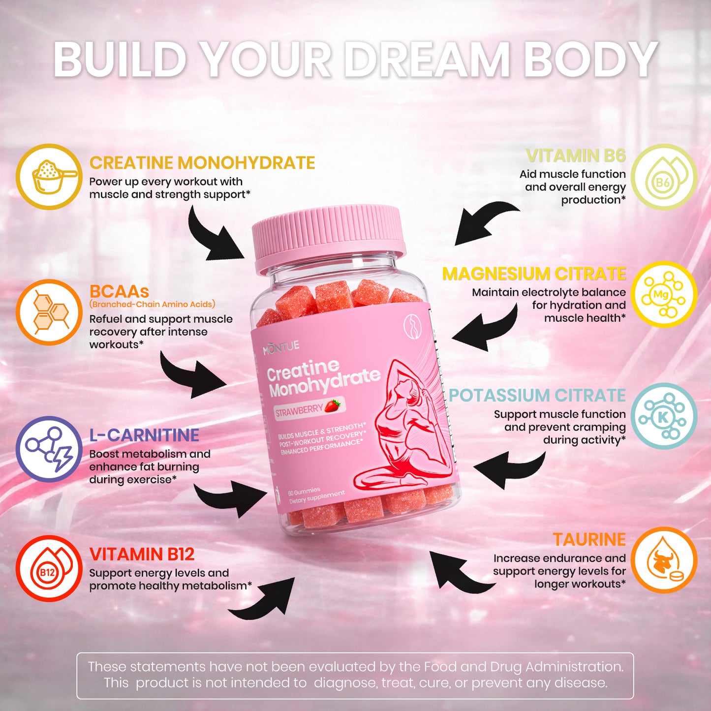 MONTUE CREATINE MONOHYDRATE 30ct