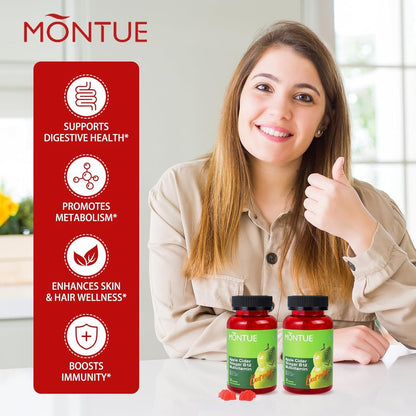 ACV Gummies with Vitamin B12 – Gut Health & Energy Support