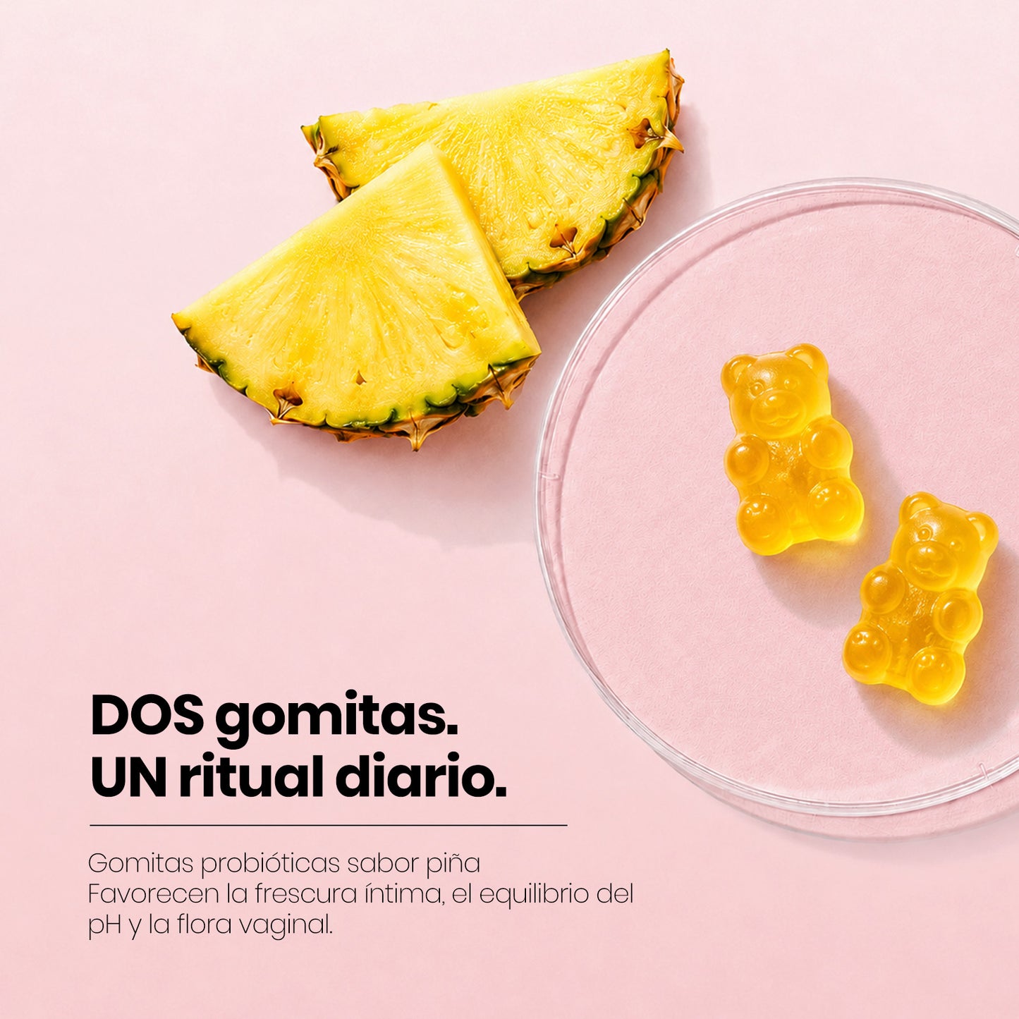 Montue Feminine Balance – Gomitas Veganas con Probióticos para el Bienestar Femenino Diario