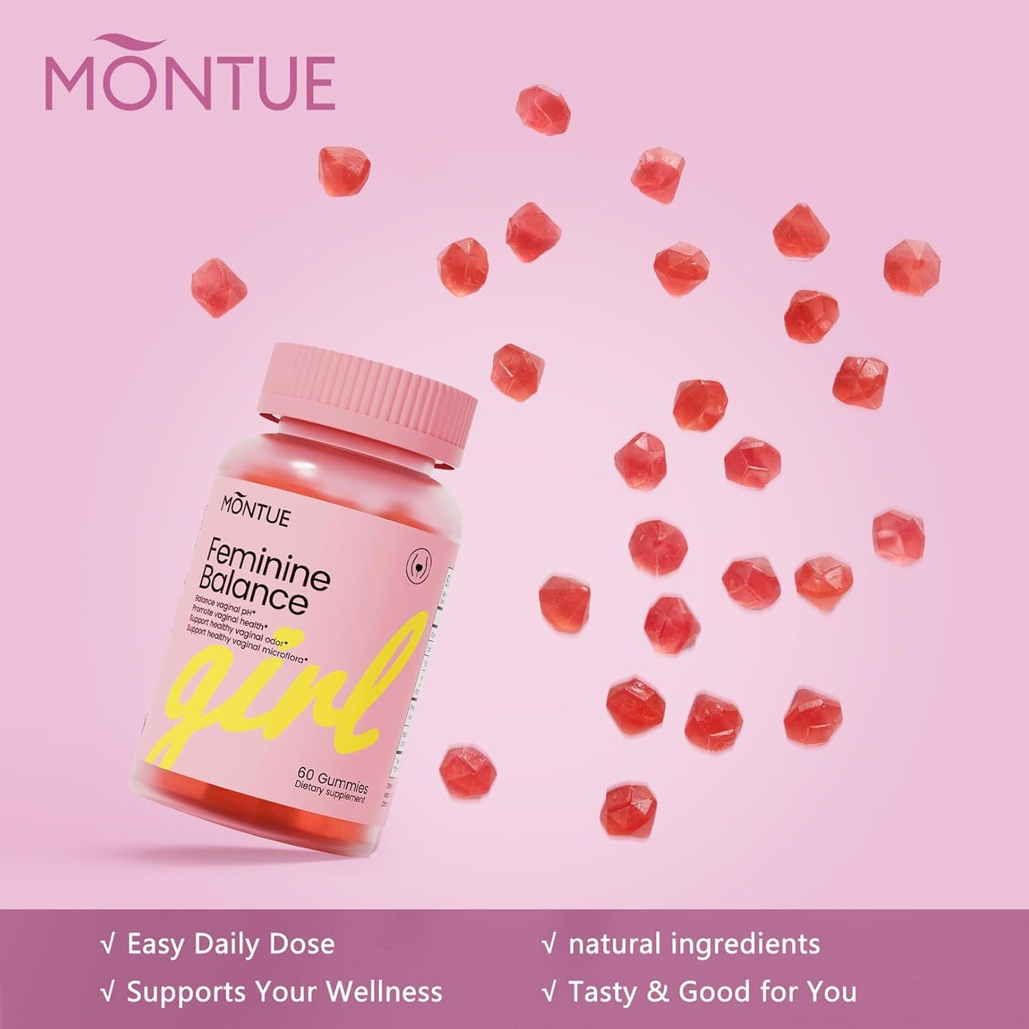 Feminine Balance Probiotic Gummies – pH & Immune Support