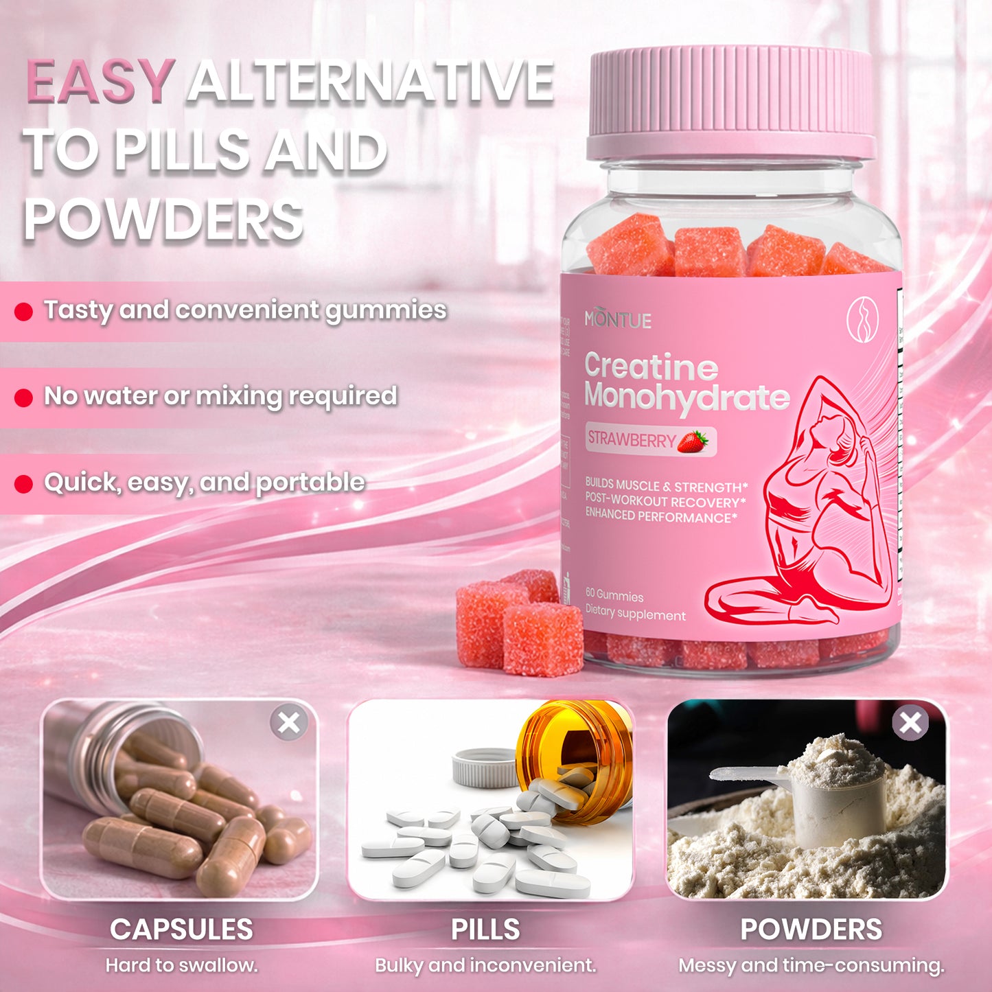 MONTUE CREATINE MONOHYDRATE 30ct
