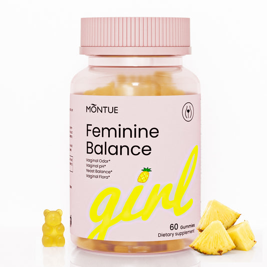 Montue Feminine Balance – Gomitas Veganas con Probióticos para el Bienestar Femenino Diario